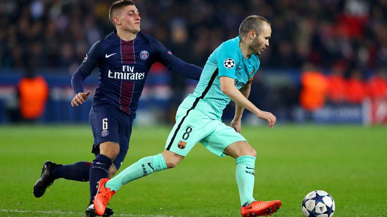 Resultado de imagen de verratti iniesta