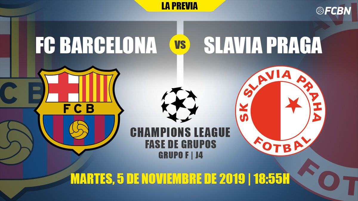 Barcelona, Spain. 5th Nov, 2019. SK Slavia Praha team group line