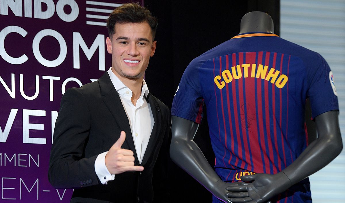 coutinho jersey number barcelona
