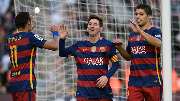 Messi, Suárez and Neymar already carry 62 goals this 2015-2016