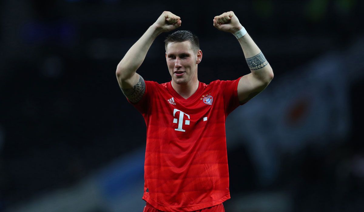 Niklas Süle Celebrates a goal with the Bayern Munich