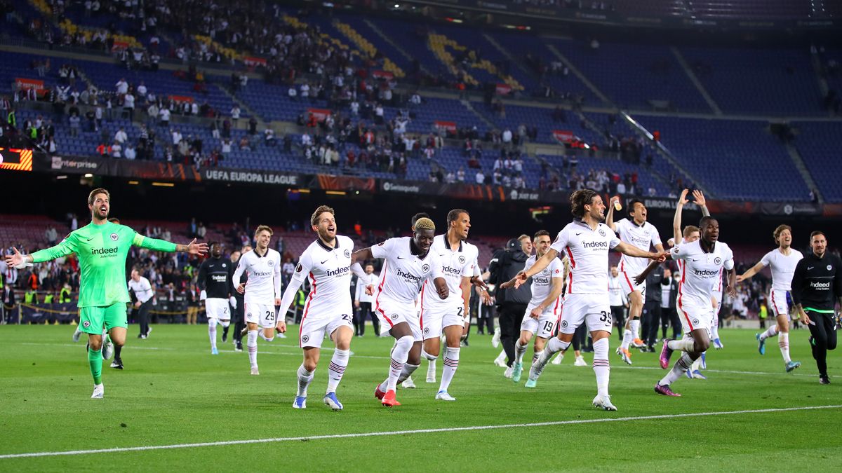 Eintracht celebrates its pass to the 'semis' of the Europa League