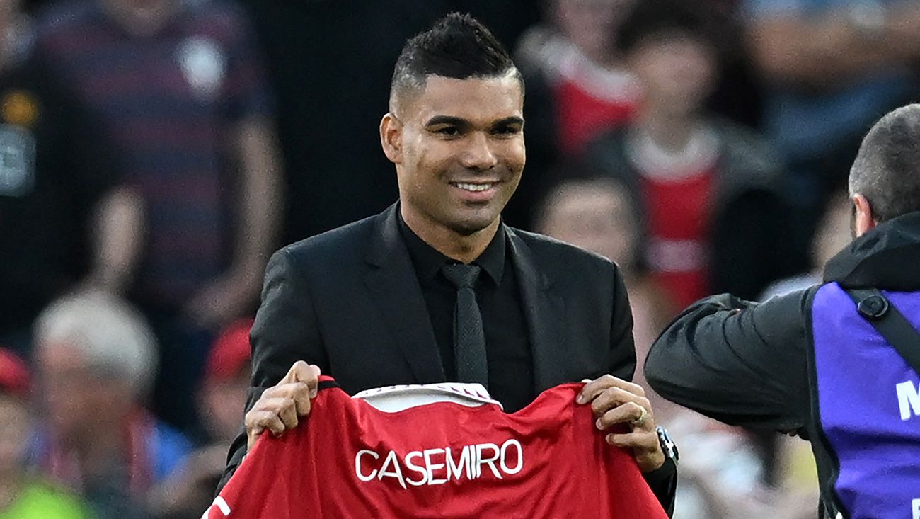 Casemiro, ya como jugador del Manchester United