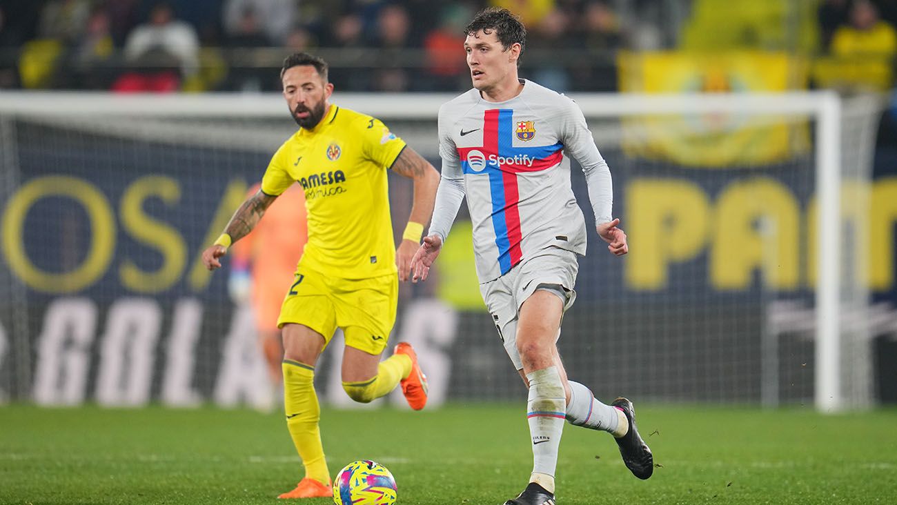 Andreas Christensen en el partido ante el Villarreal