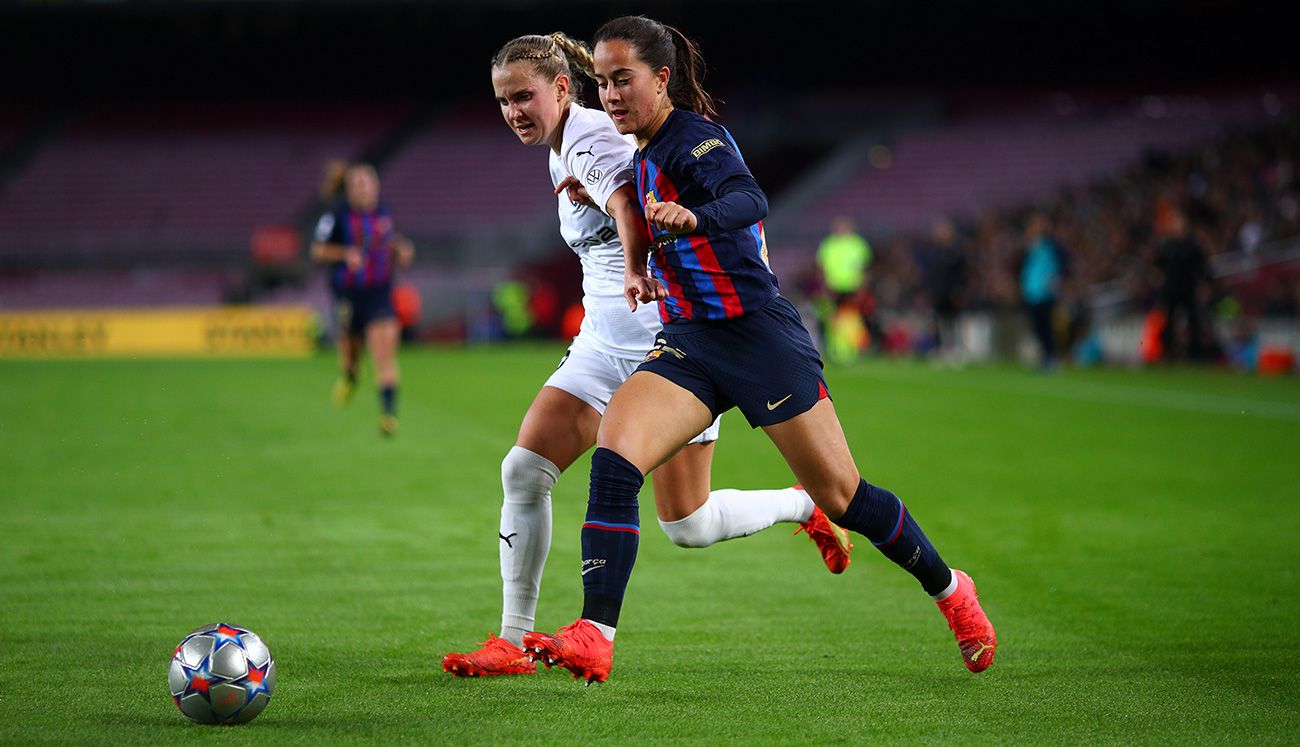 Nuria Rábano with Barça