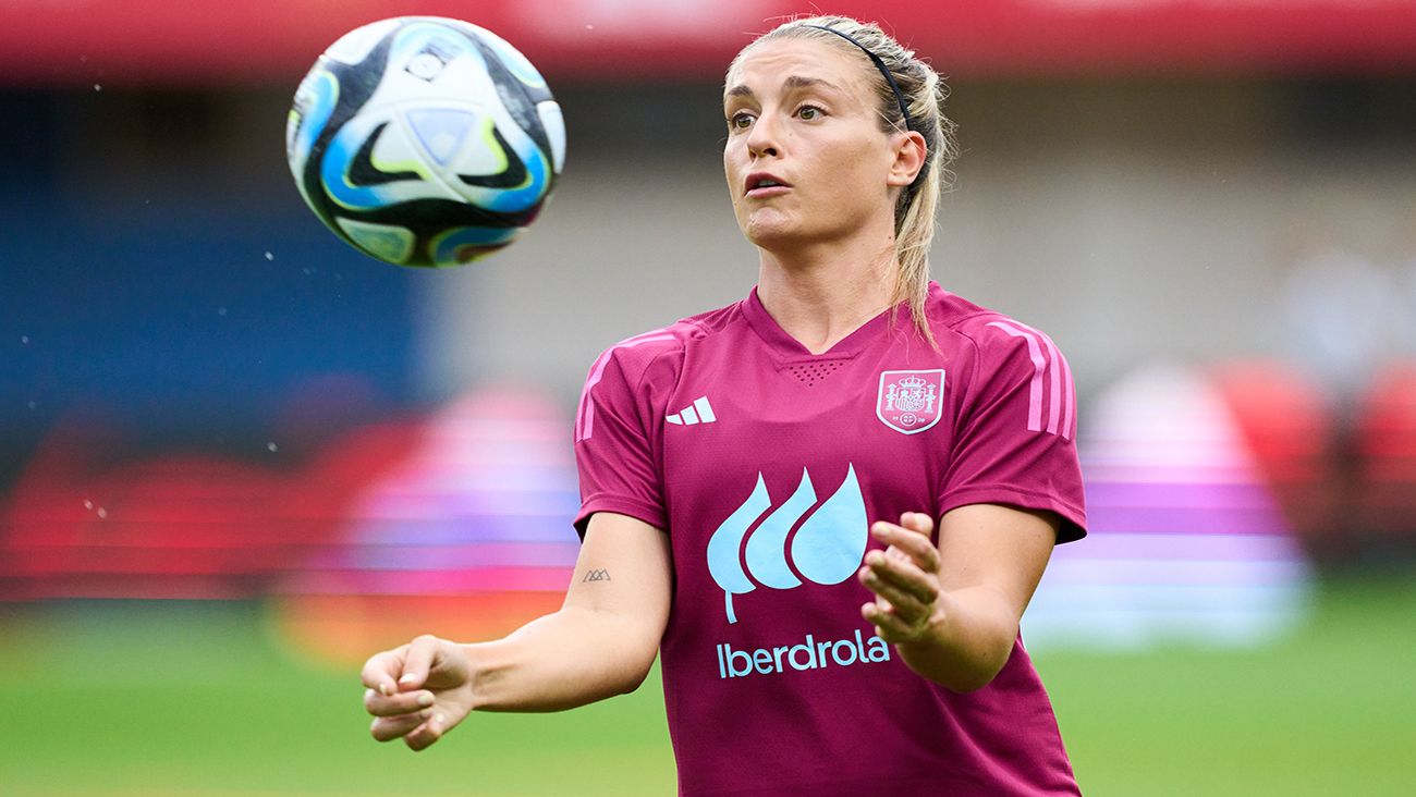 Alexia Putellas en entrenamiento con la selección española