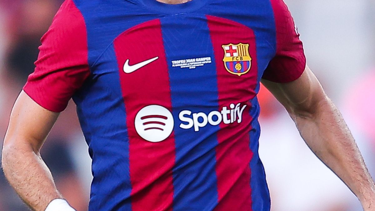 Logo de Spotify en la camiseta del FC Barcelona