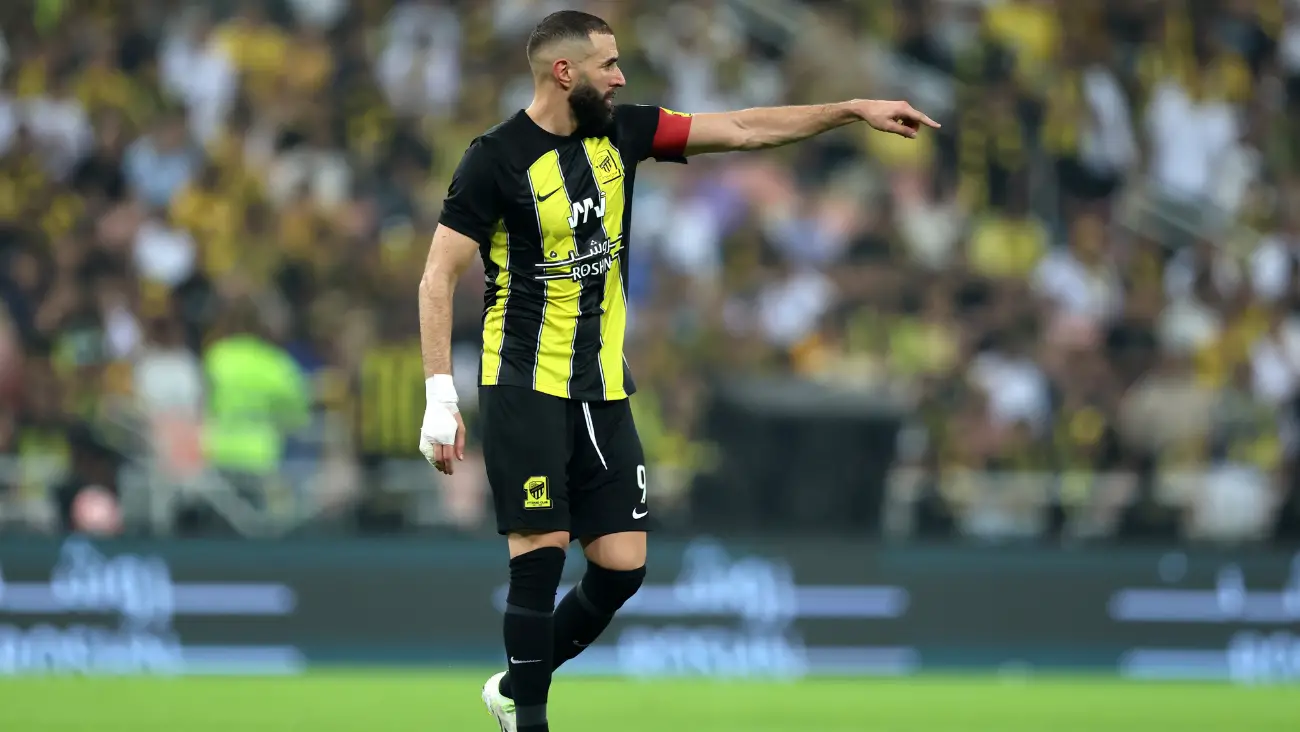 Karim Benzema con el Al Ittihad de Arabia Saudi