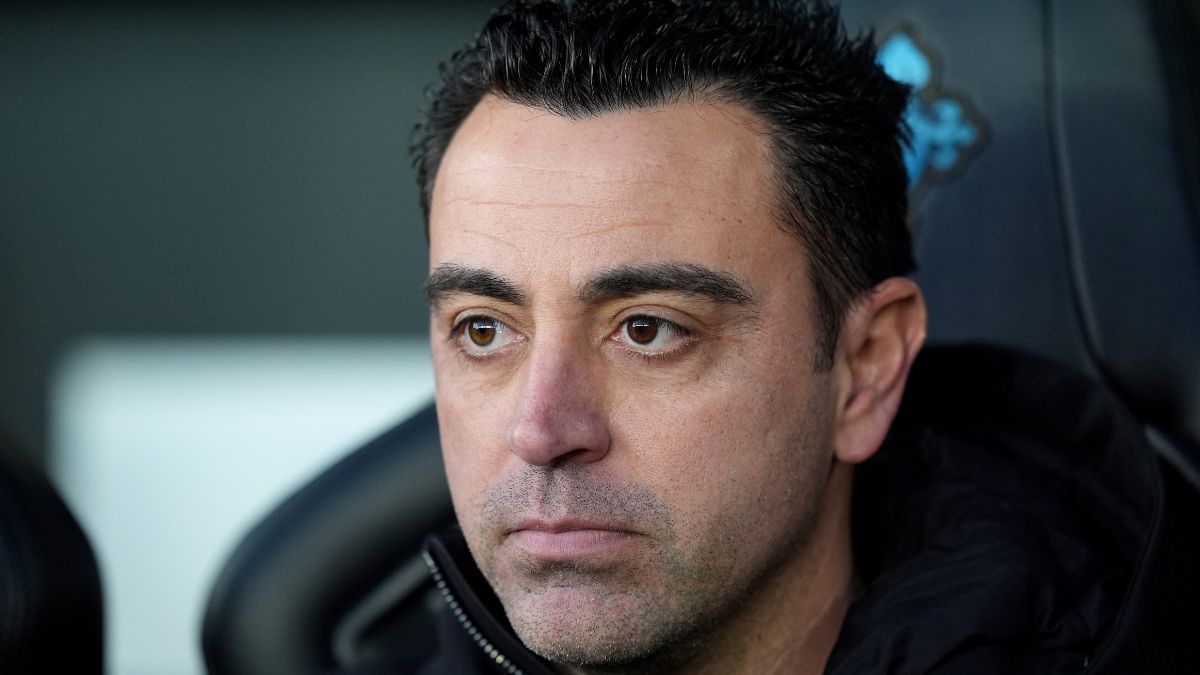 Xavi Hernández en la visita del Barça a Balaídos