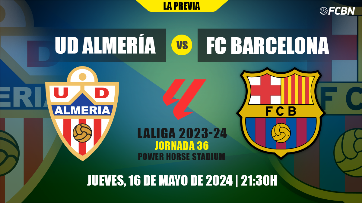 La previa del partido entre la UD Almería y el Barça