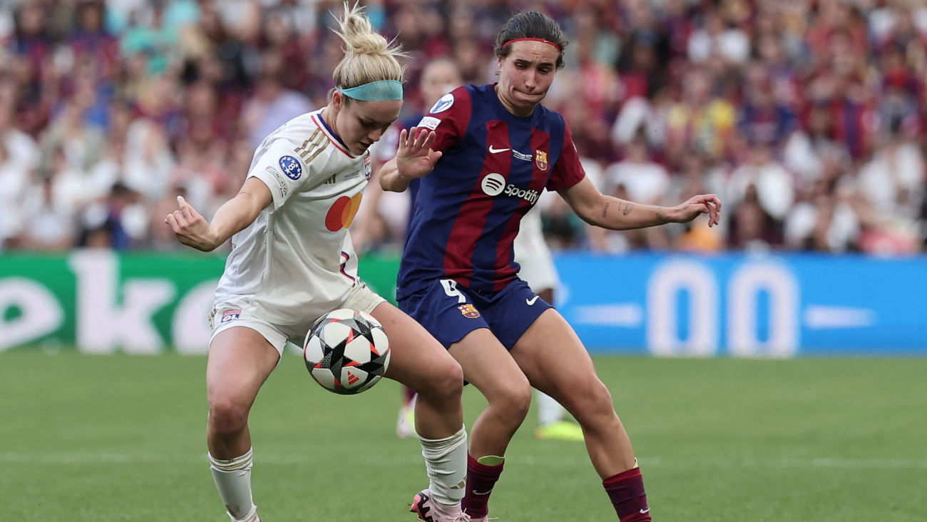 Mariona Caldentey en el duelo entre el Barça Femení y Olympique Lyon en la final de la UEFA Woman's Champions League
