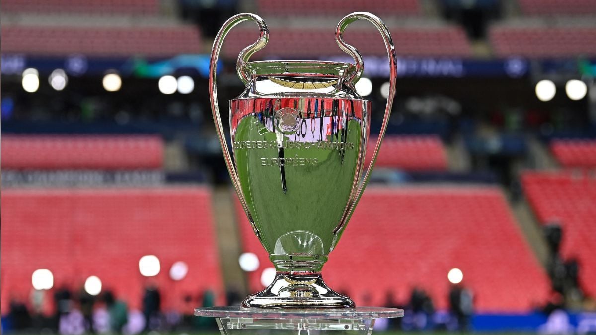 El trofeo de la Champions League en Wembley