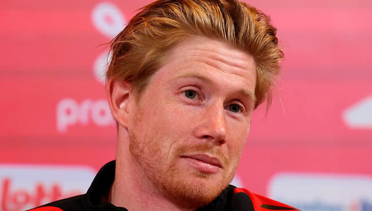 Kevin De Bruyne durante una rueda de prensa