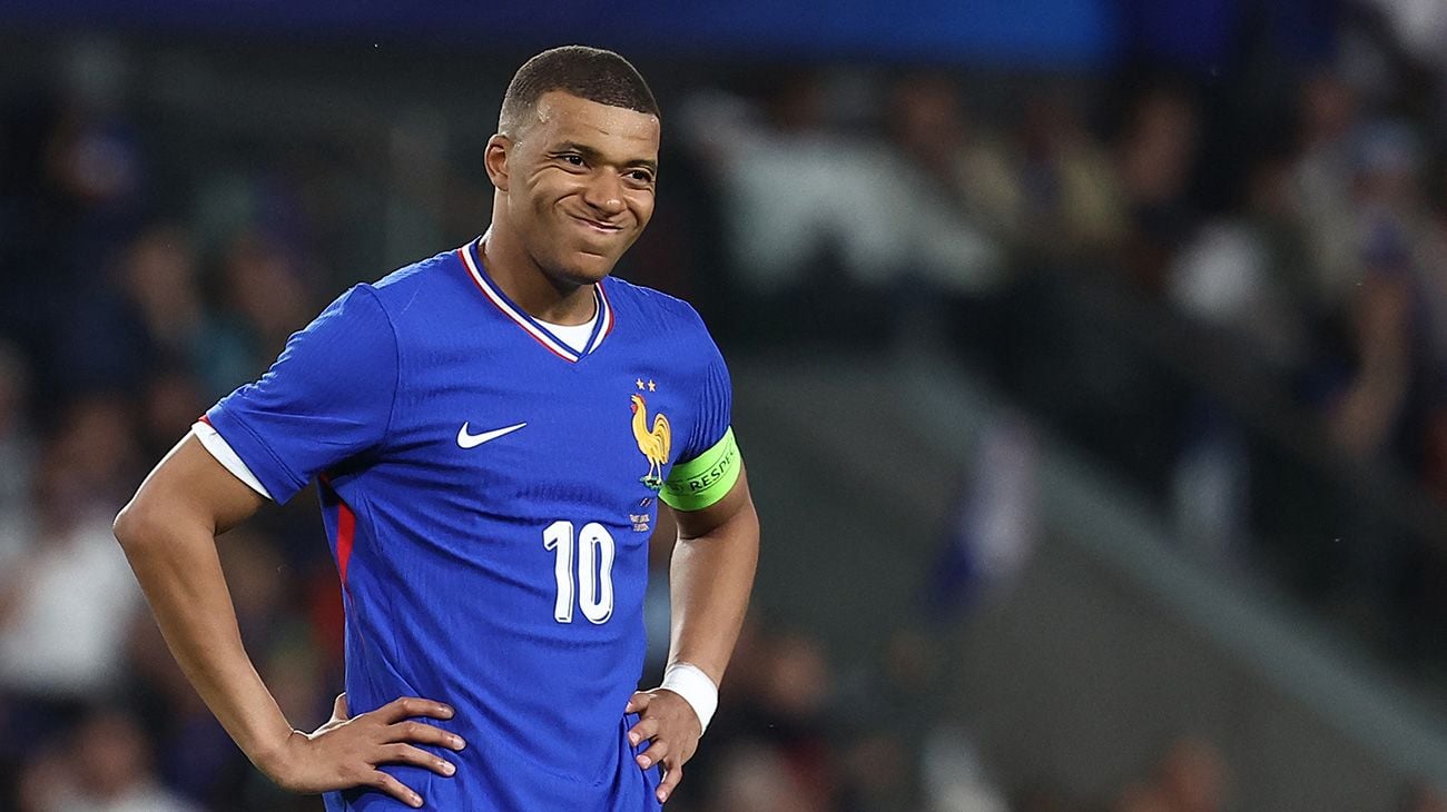 Kylian Mbappé en un partido ante Luxemburgo