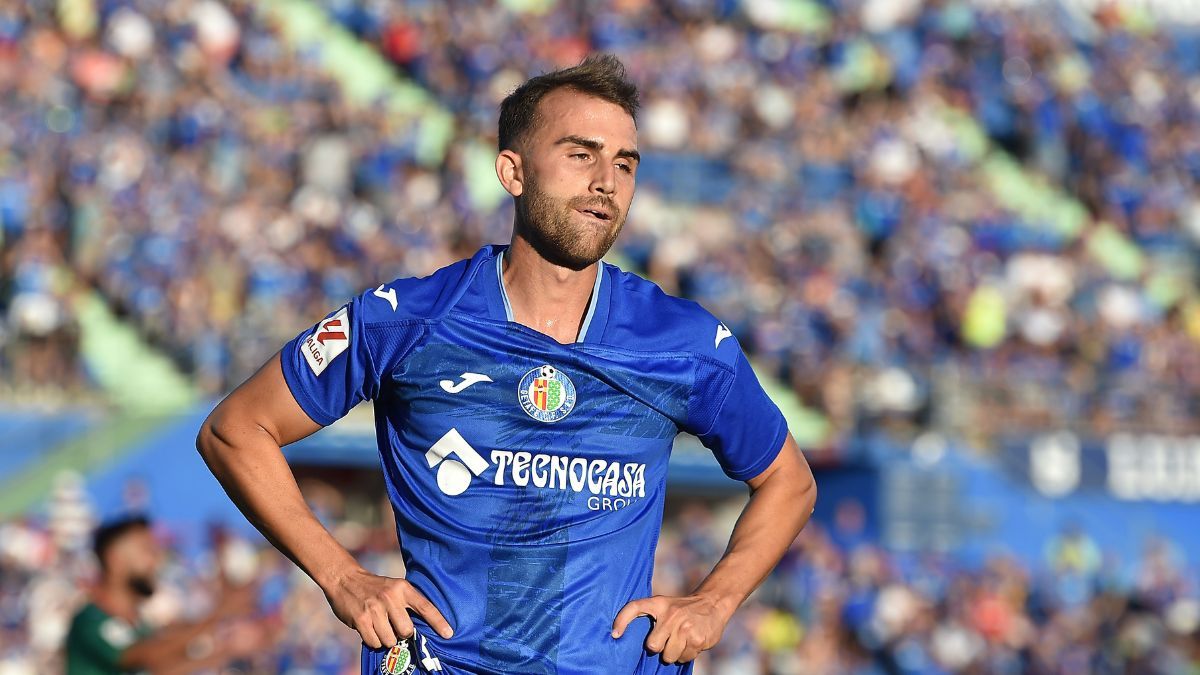 Borja Mayoral durante un partido del Getafe