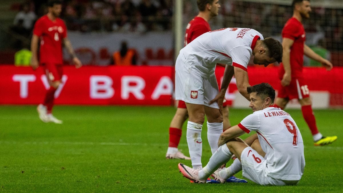 Robert Lewandowski, lesionado con Polonia