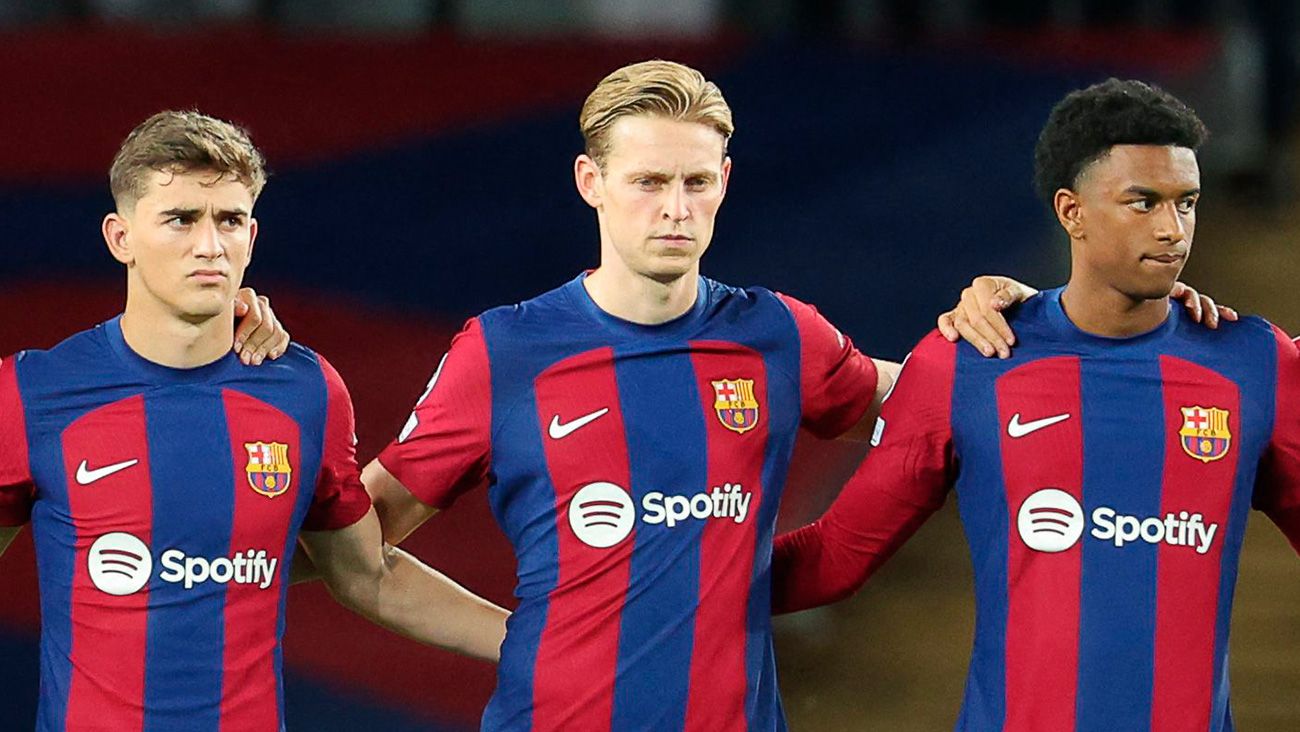 Gavi, Frenkie de Jong y Balde