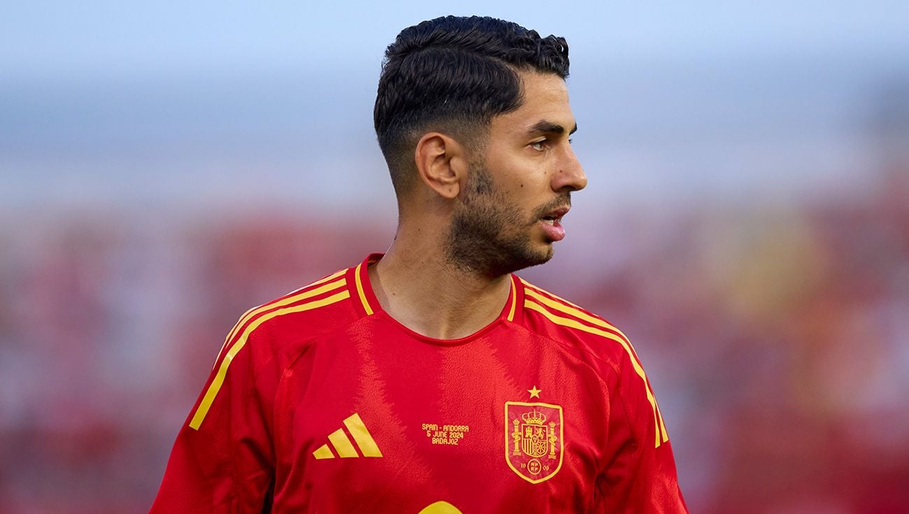 Ayoze Pérez durante un partido con España