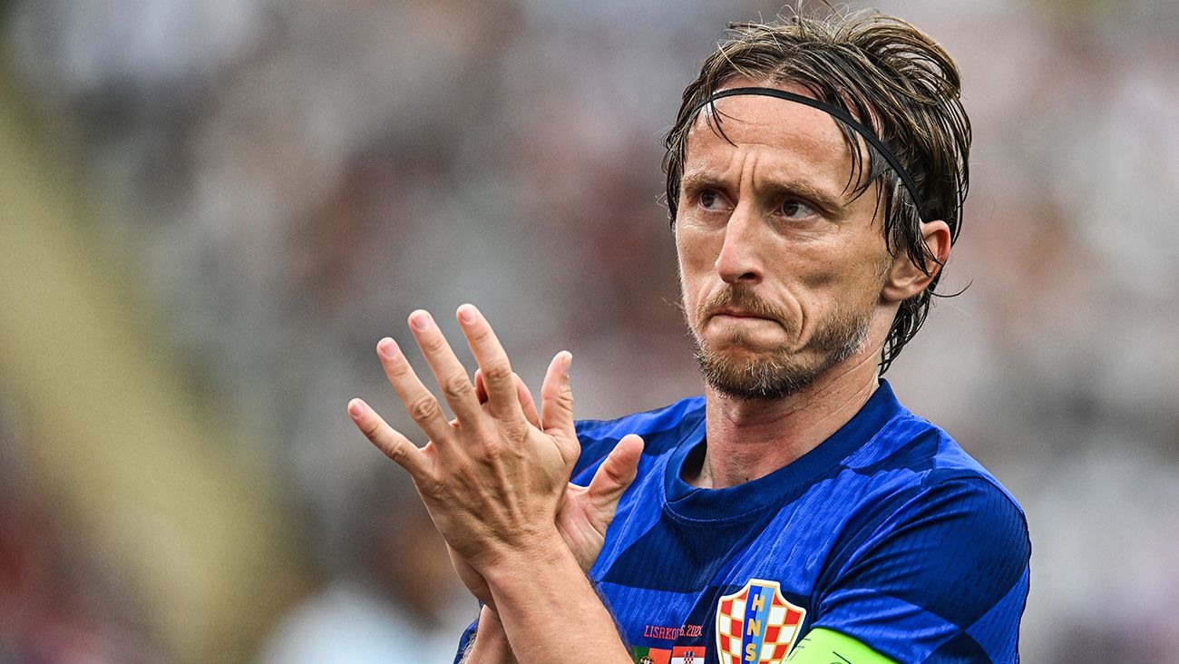 Luka Modric con Croacia