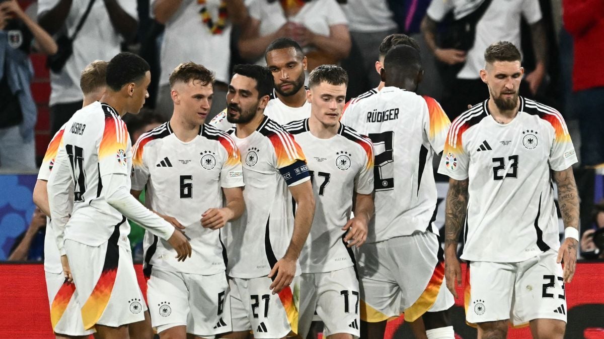 Los jugadores de Alemania celebran un gol en la Eurocopa