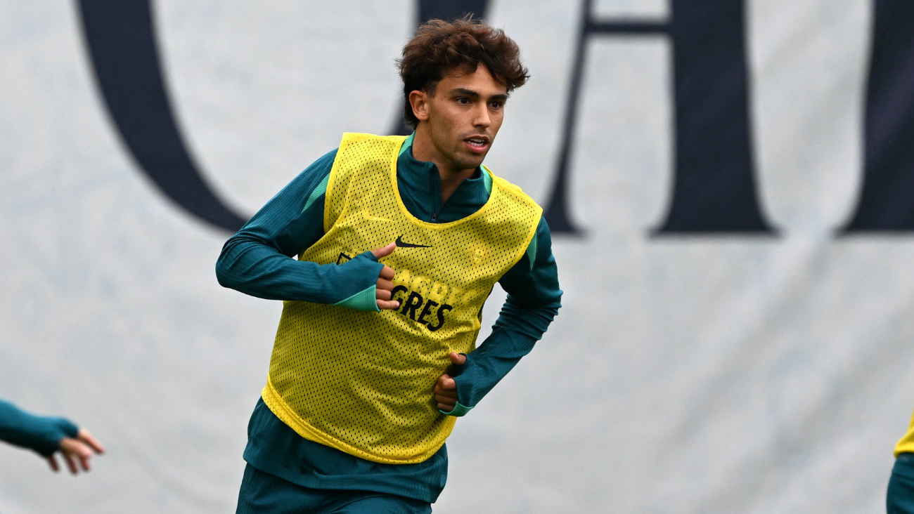 Joao Félix en un entrenamiento de la selección de Portugal en la previa a su debut en la Eurocopa 2024 ante República Checa