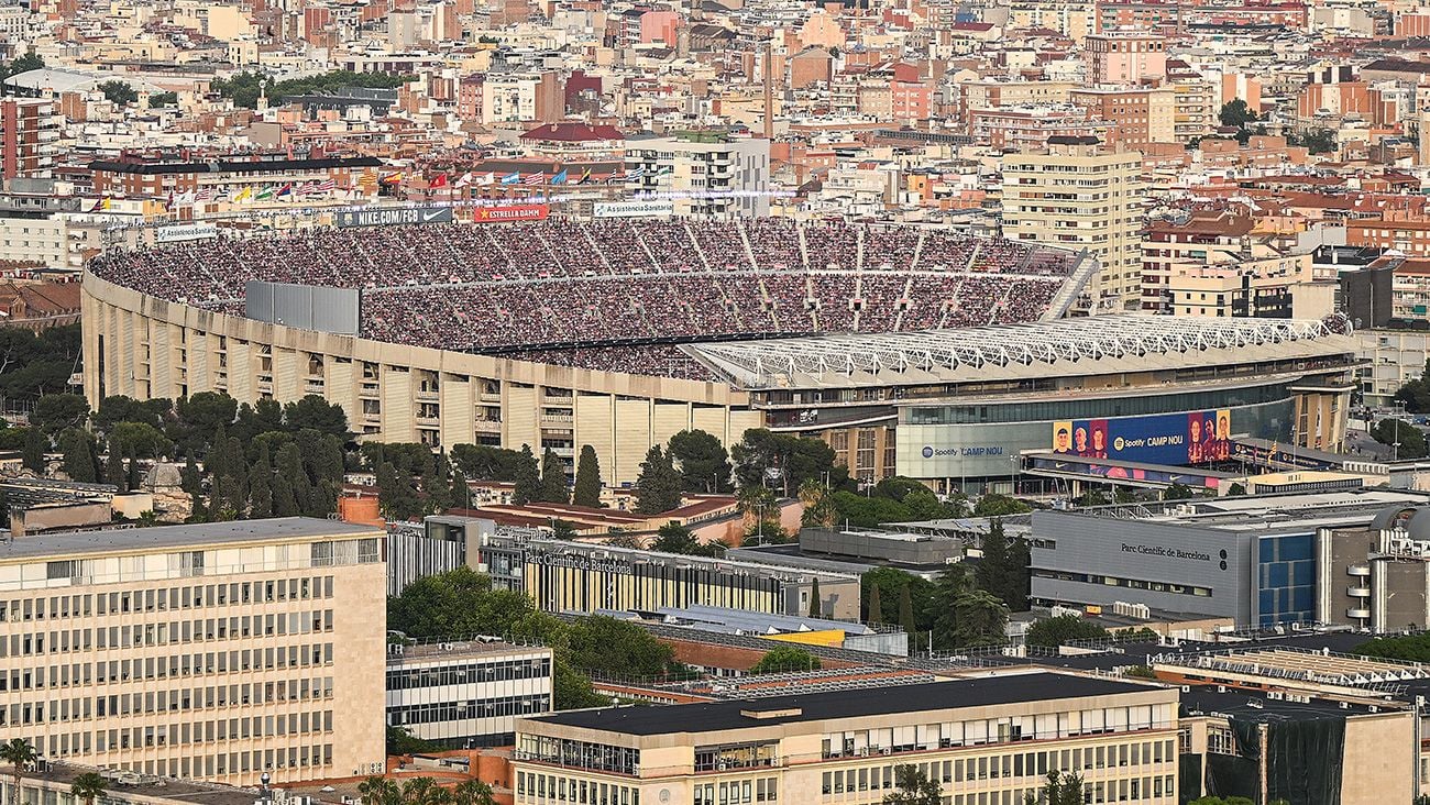El Camp Nou en día de partido
