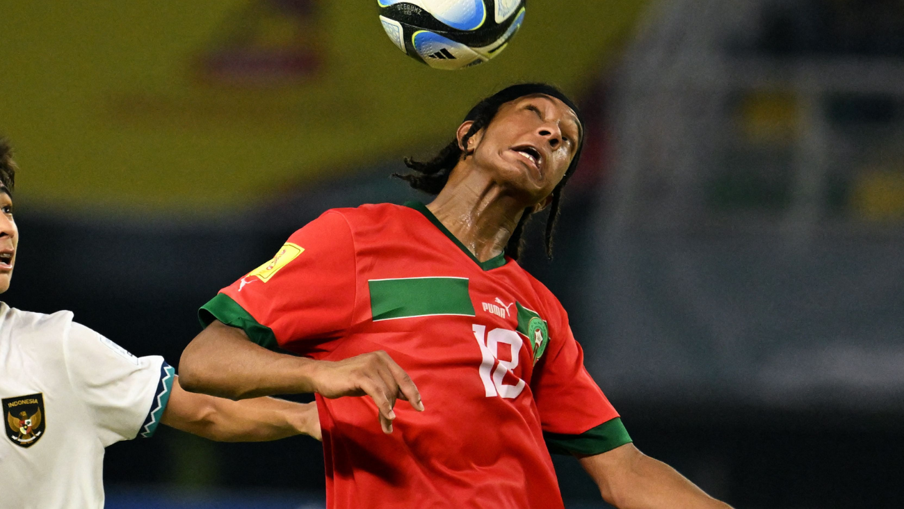Mohammed Hamony en la selección de Marruecos en el Mundial Sub 17 2023 en Indonesia