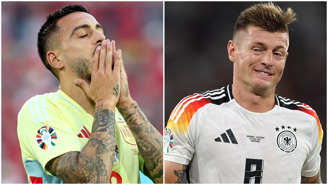 Joselu Mato y Toni Kroos con sus selecciones en la Eurocopa 2024