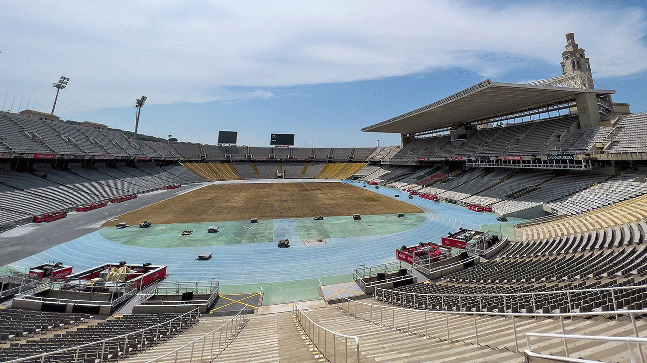 Obras en el estadio