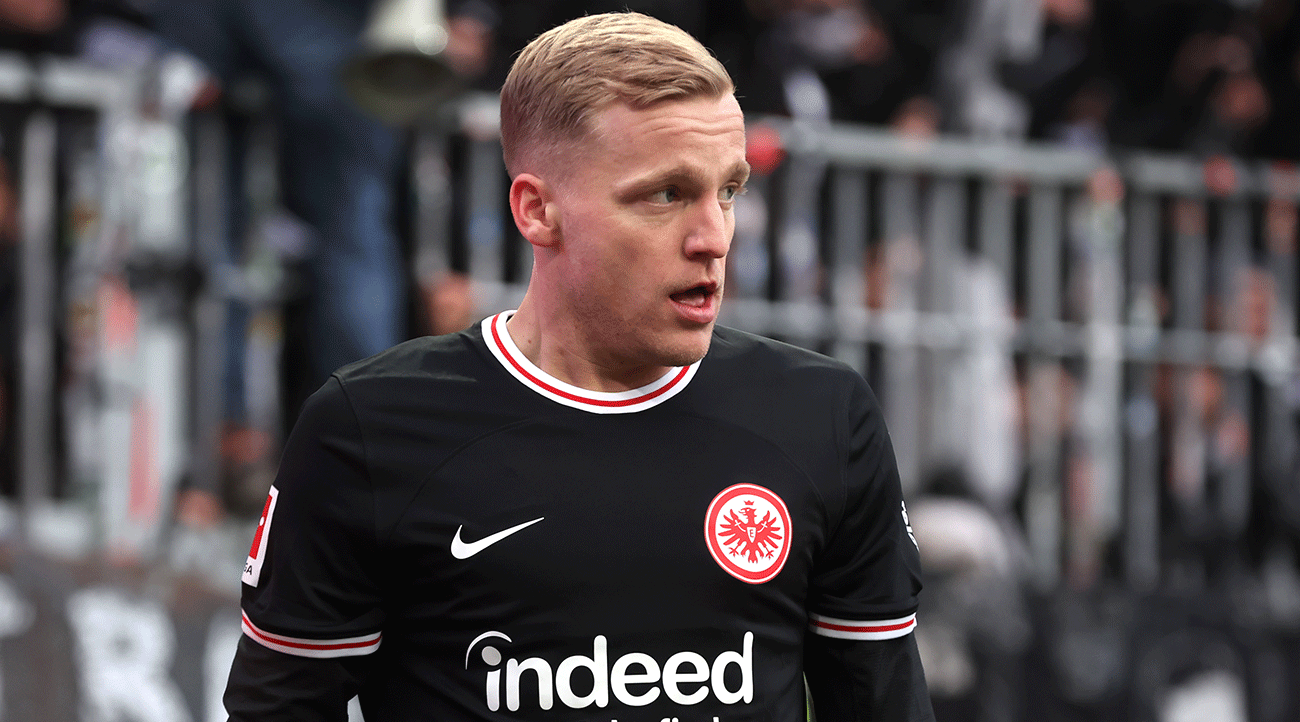 Van de Beek en un partido