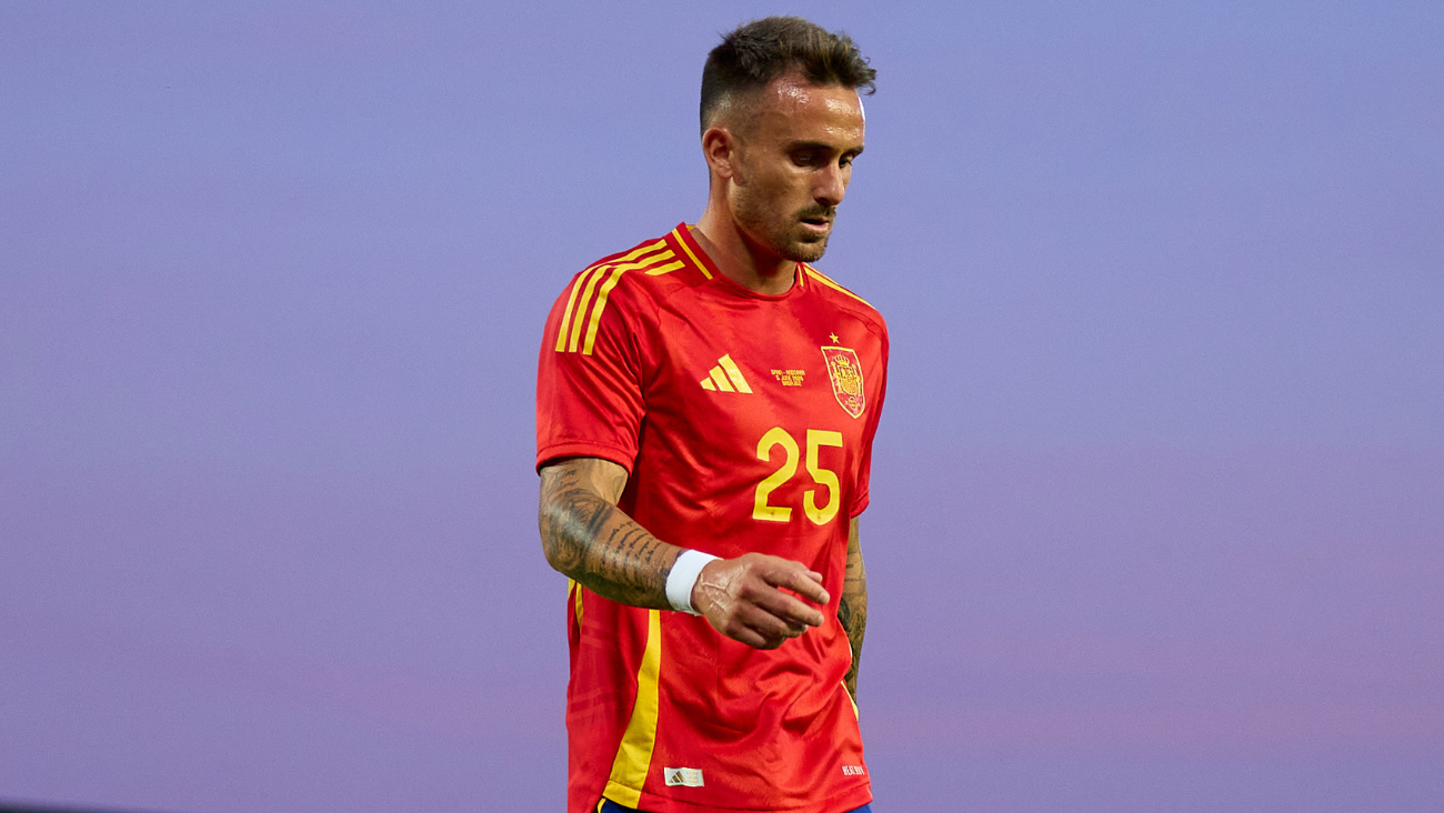 Aleix García en el duelo amistoso entre España y Andorra previo a la Eurocopa 2024