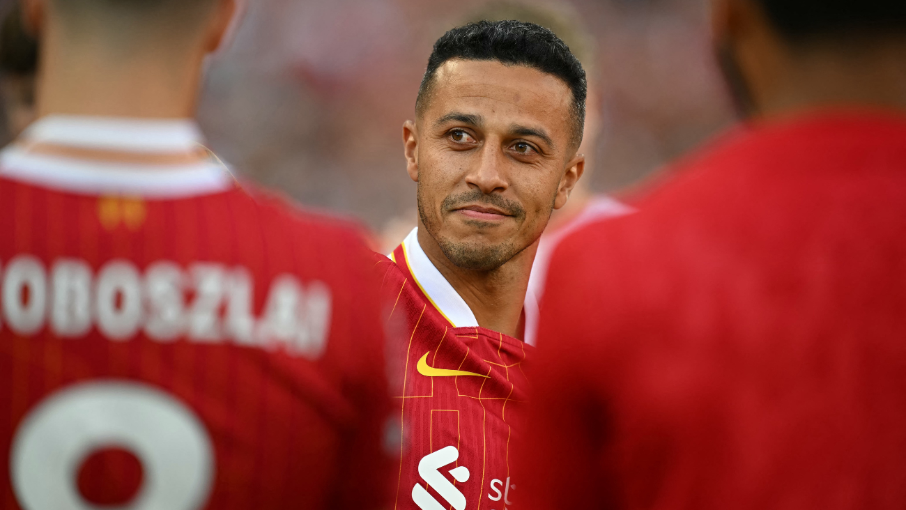 Thiago Alcántara con el Liverpool