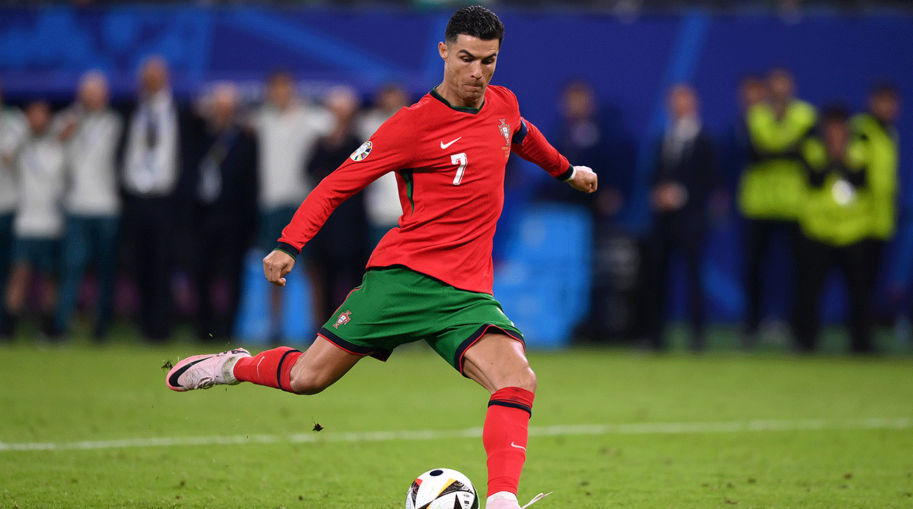 Cristiano Ronaldo en un partido