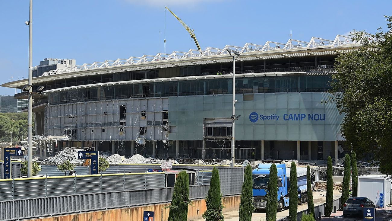 Spotify Camp Nou under construction