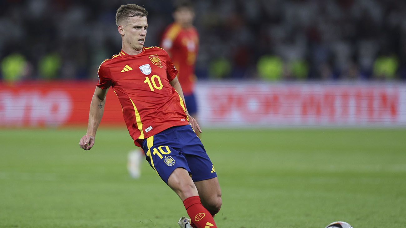 Dani Olmo con España en la Euro 2024