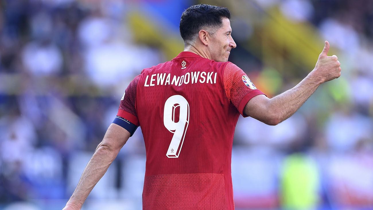 Robert Lewandowski durante la Eurocopa 2024