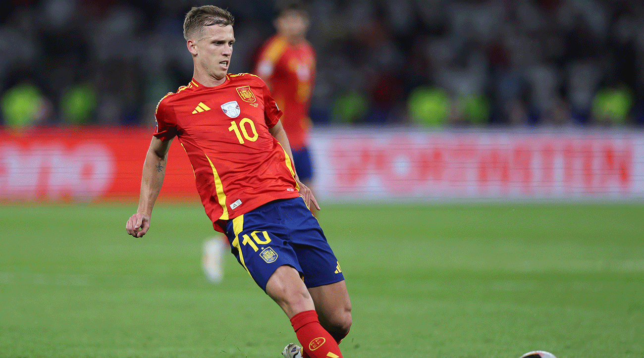 Dani Olmo en un partido