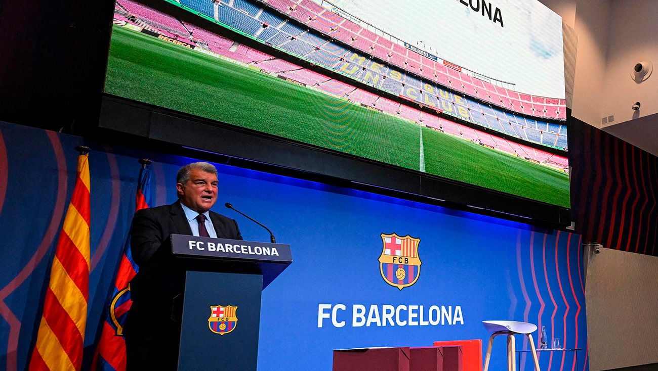 Joan Laporta durante un acto