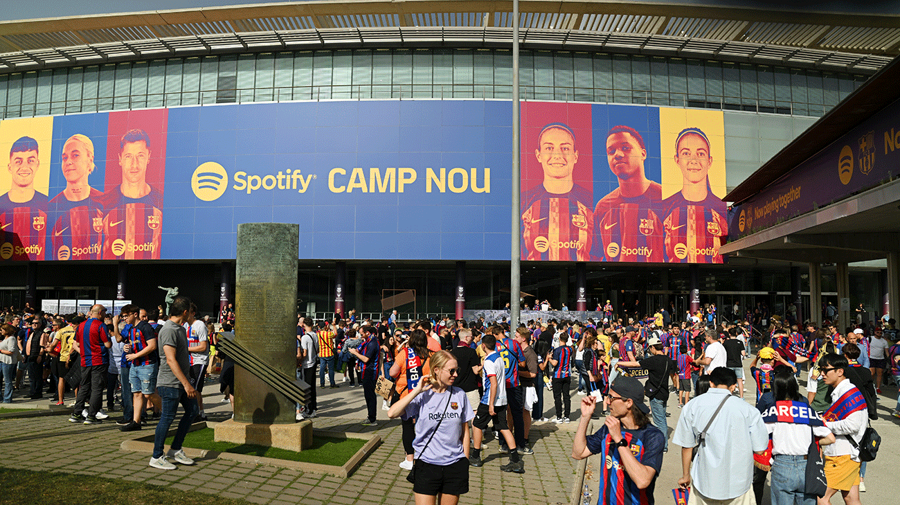 Las obras en el Spotify Camp Nou avanzan a buen ritmo