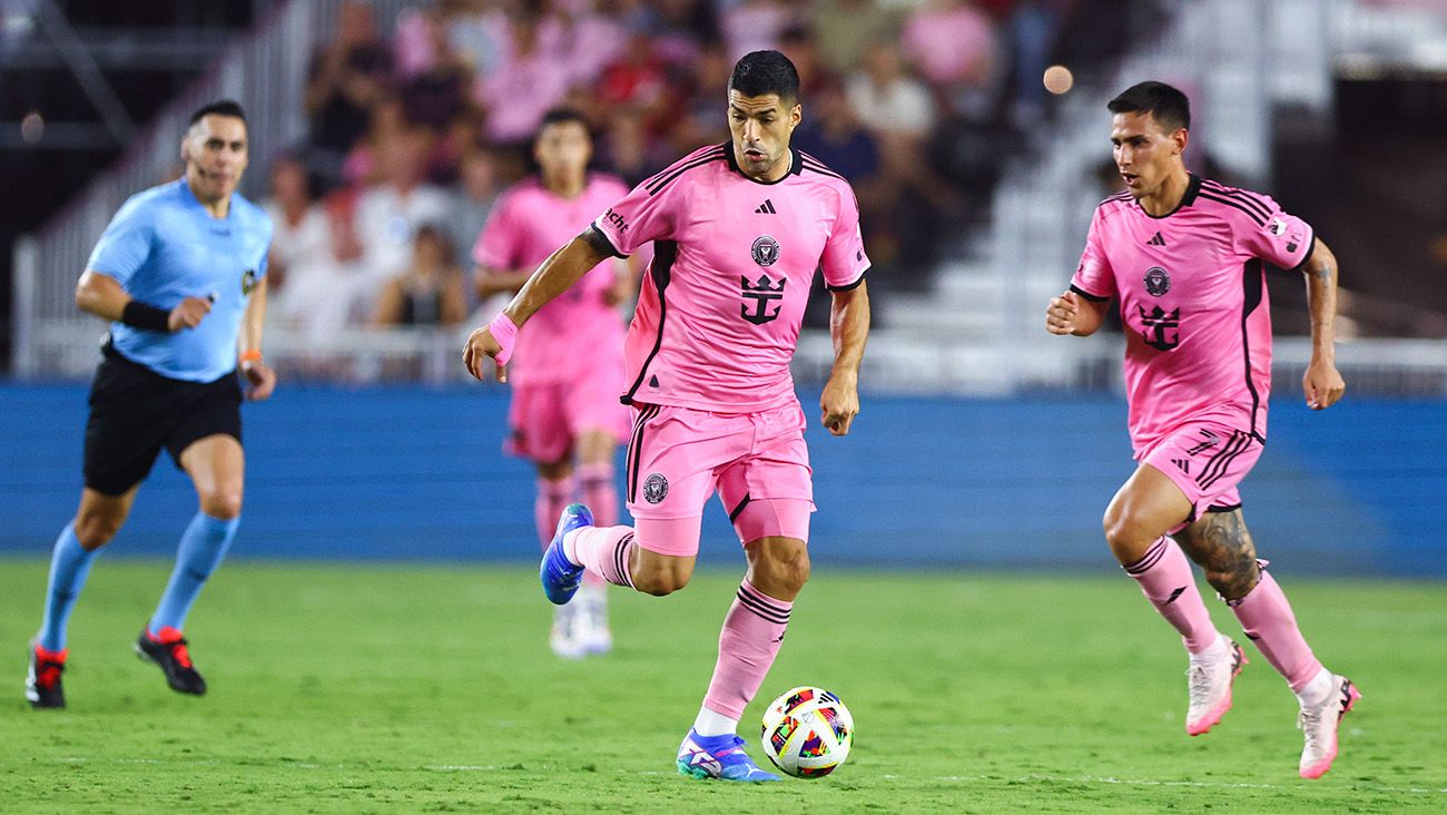 Luis Suárez during the match against Puebla (0-2)