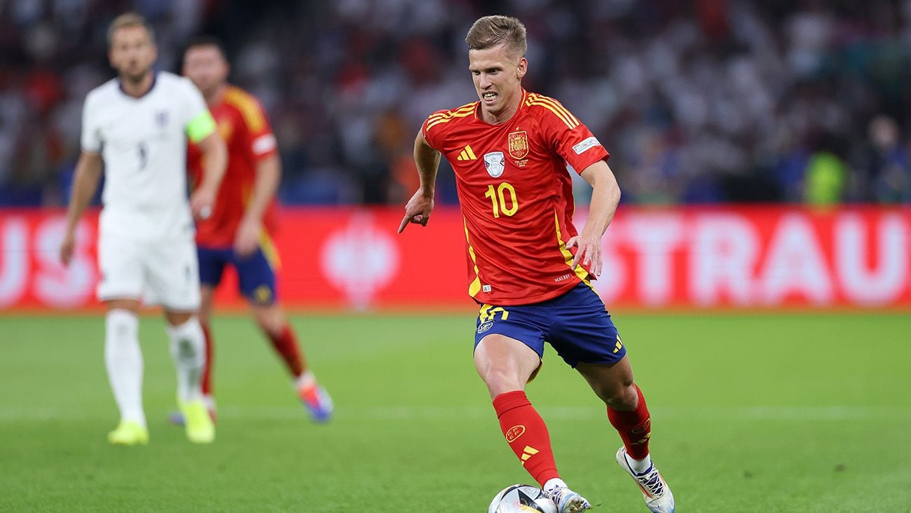 Dani Olmo during Euro 2024 with Spain