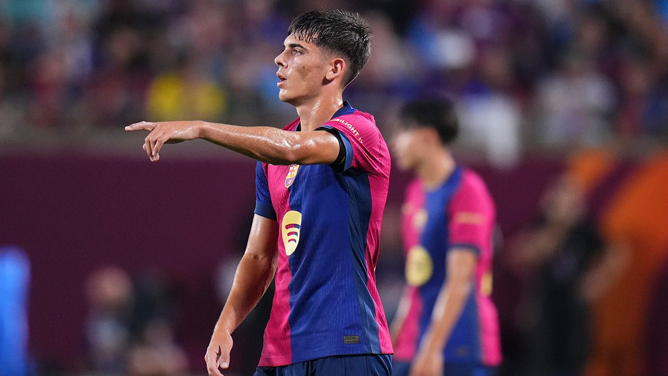 Álex Valle en el duelo entre el Barça y el City