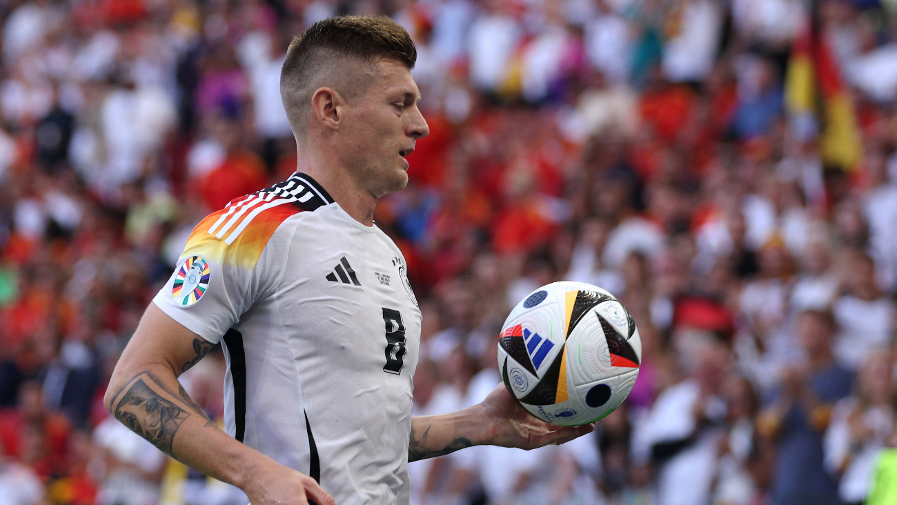 Toni Kroos en el duelo de cuartos de final entre el Alemania y España en la Eurocopa 2024