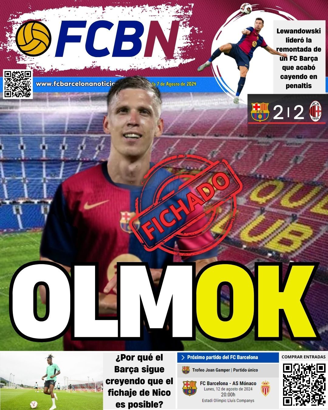 FCBN cover 07/08/2024: OLMOK