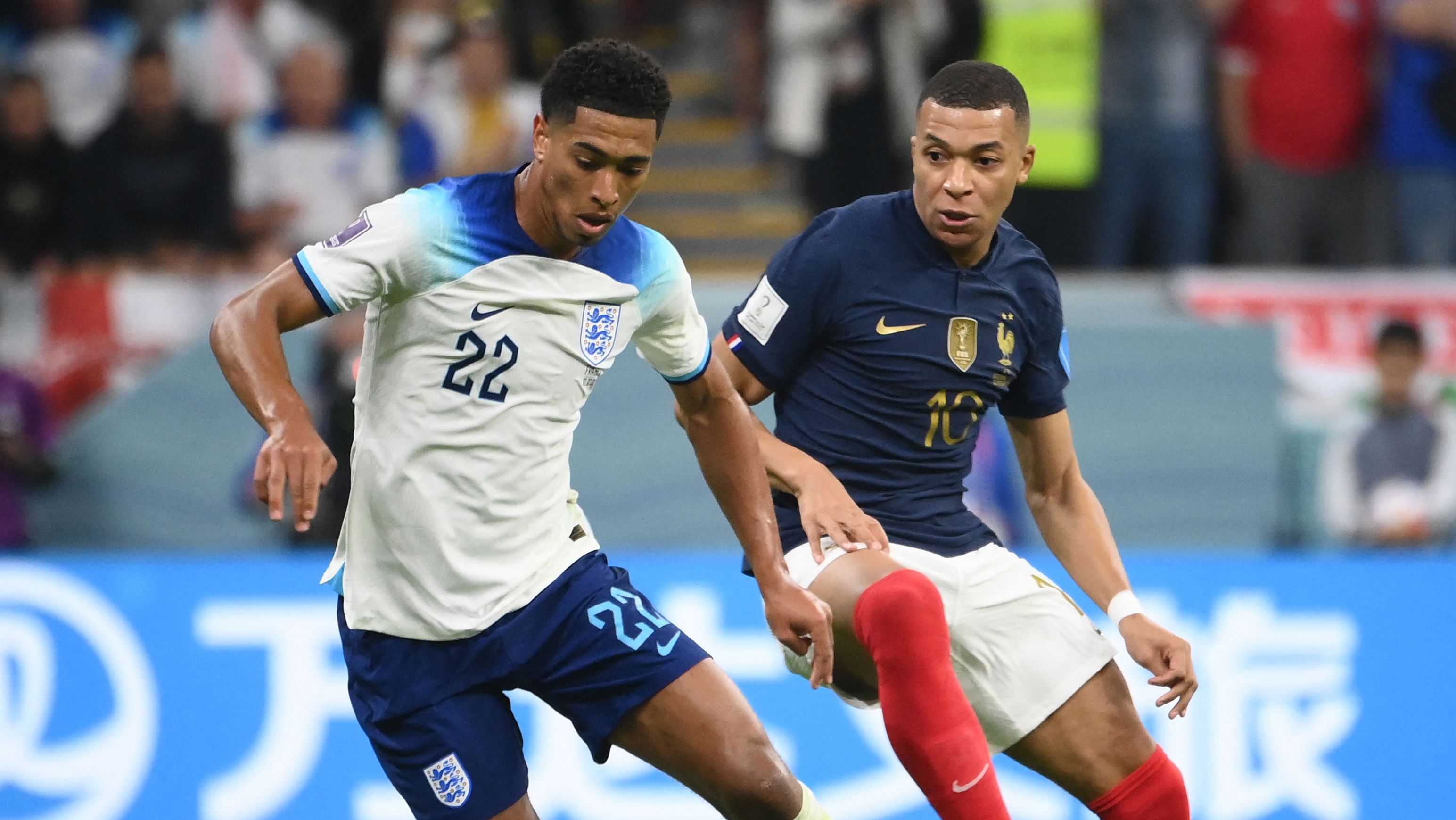 Jude Bellingham y Kylian Mbappé en la Euro 2024