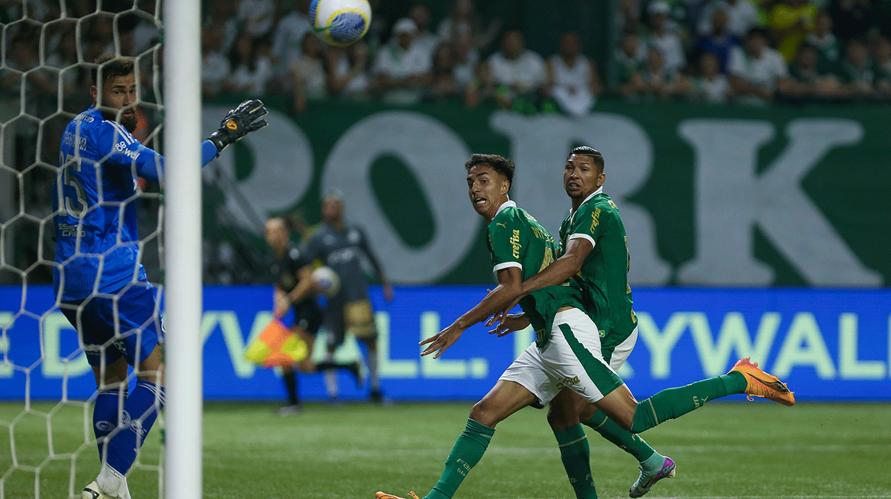 Jugadores del Palmeiras en un partido