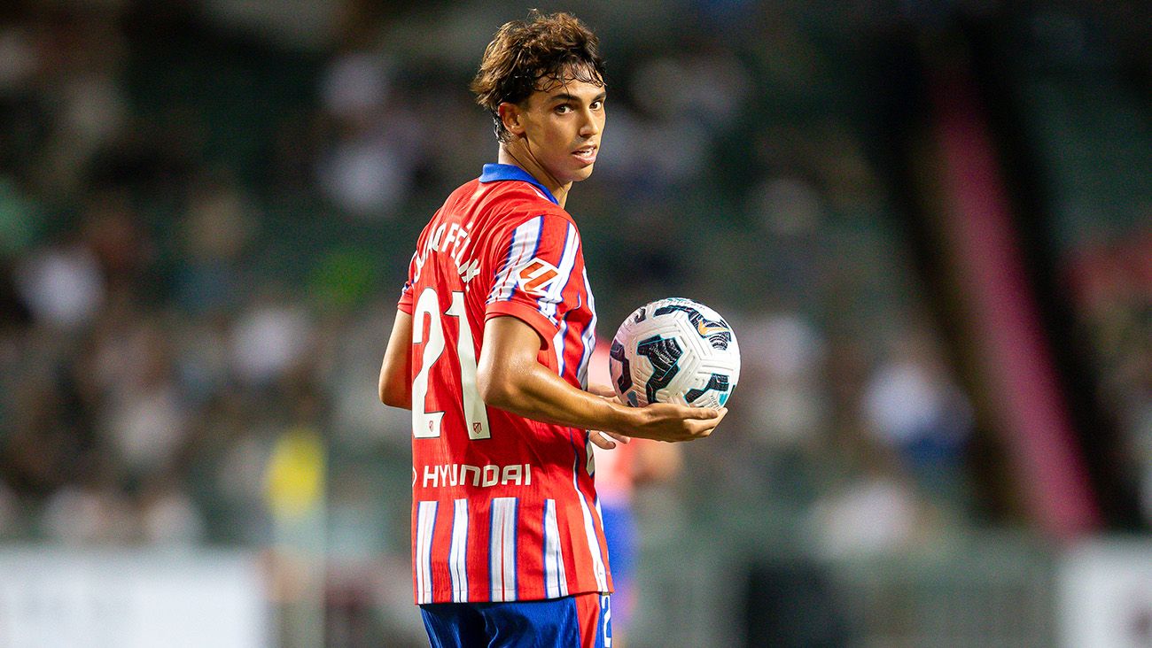 Joao Félix durante la pretemporada 2024 con el Atlético de Madrid