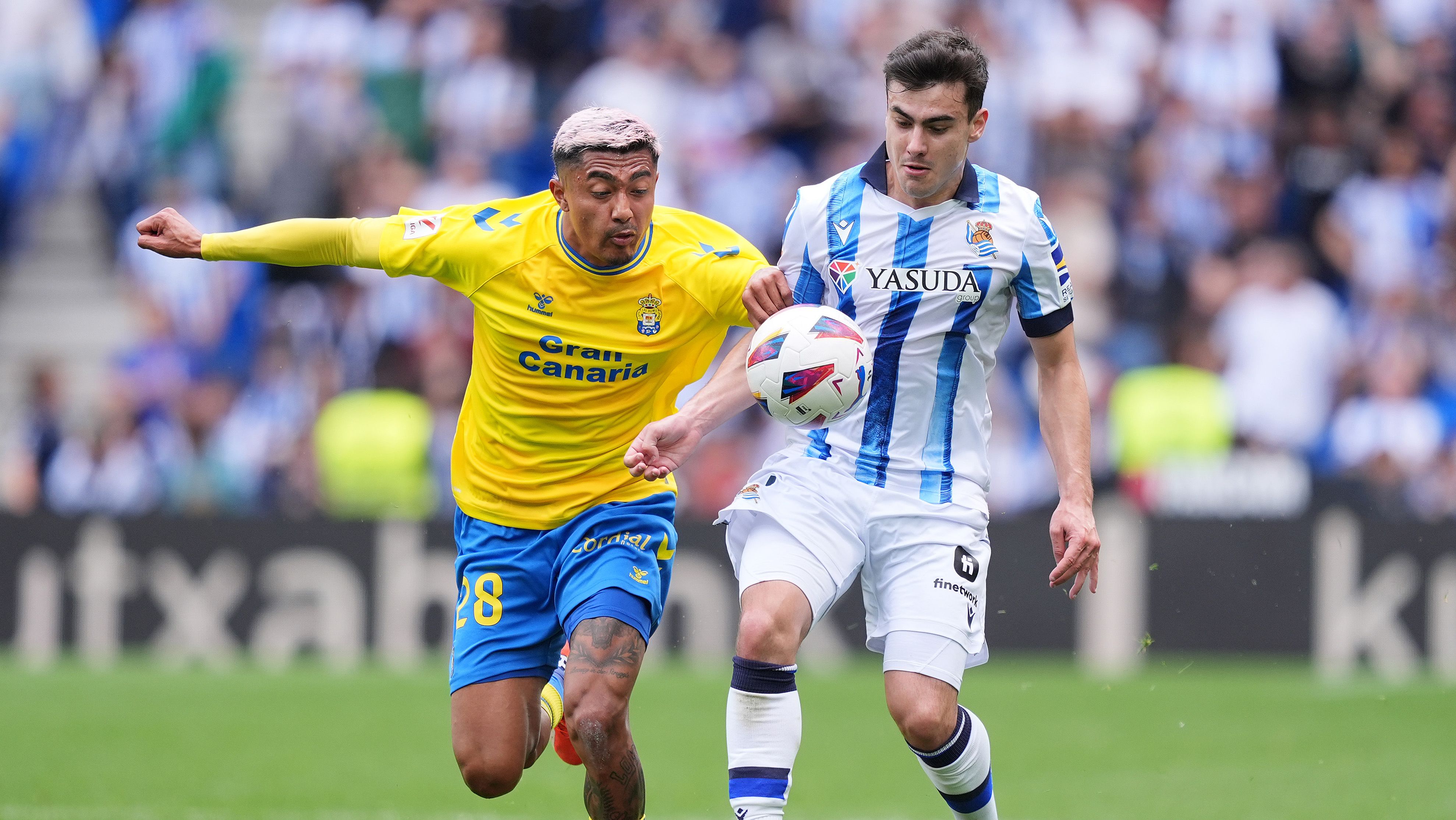 Julián Araujo en un partido de LaLiga con el UD Las Palmas