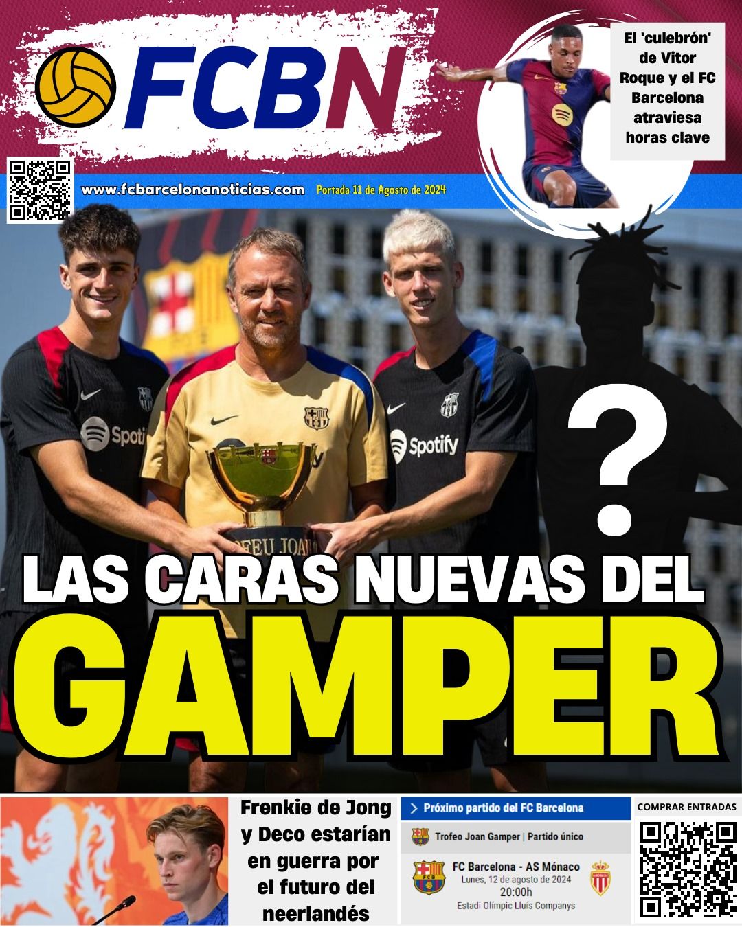 portada fcbn 11 8 2024 las caras nuevas del gamper