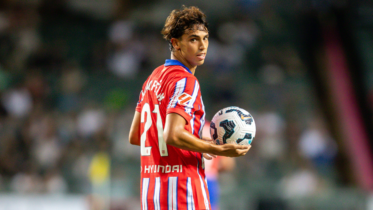 Joao Félix en el duelo del Atlético de Madrid ante el Kitchee en la pretemporada 24 25